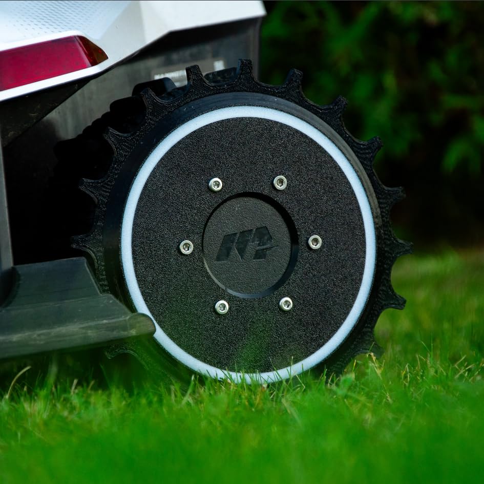 Generisch Radabdeckung mit Spikes für Mammotion Luba 2 AWD, Luba 2 AWD X und Luba 3 AWD – Verbesserte Traktion, Stabilität & Rasenbelüftung – Set aus 2 Stück