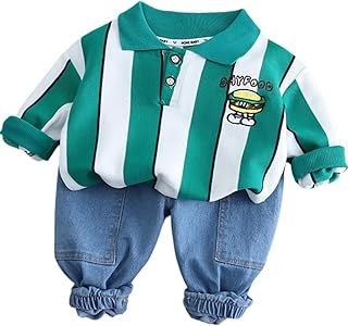 Googo Gaaga Printed SweatShirt with Joggers for Boys - Cotton Clothing Set for Baby Boy | Soft Fabric Full Sleeves Sweat S...