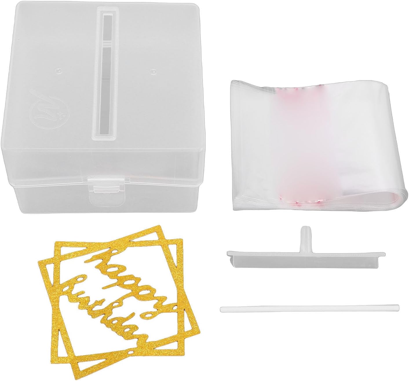 Sanpyl Birthday Money Box 20 Transparent Bags Money Cake Pull Out Kit image 5