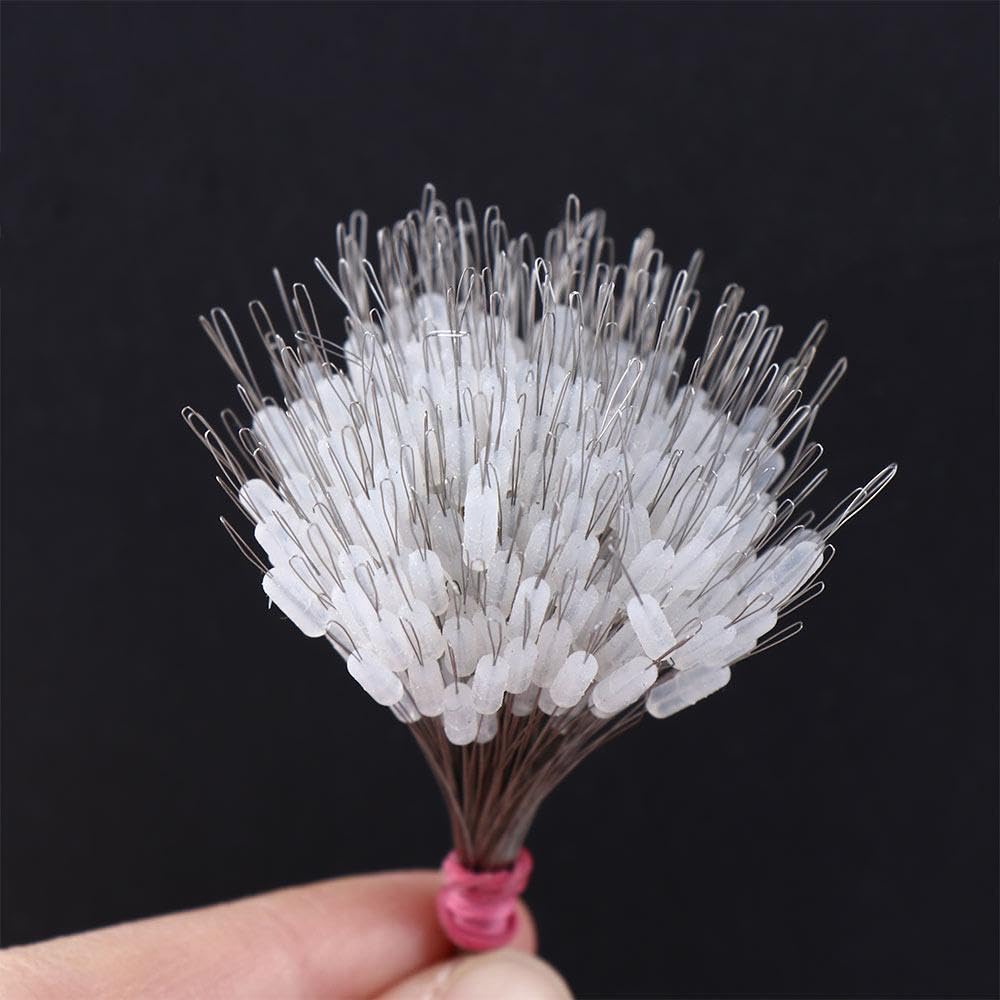 Space Bean Topes de Flotador de Pesca de Silicona, 300pcs Topes de Línea para Pesca con Caña, Control de Profundidad, Aparejo de Carpa, Topes Elásticos de Boya (estilo negro-M oliva)