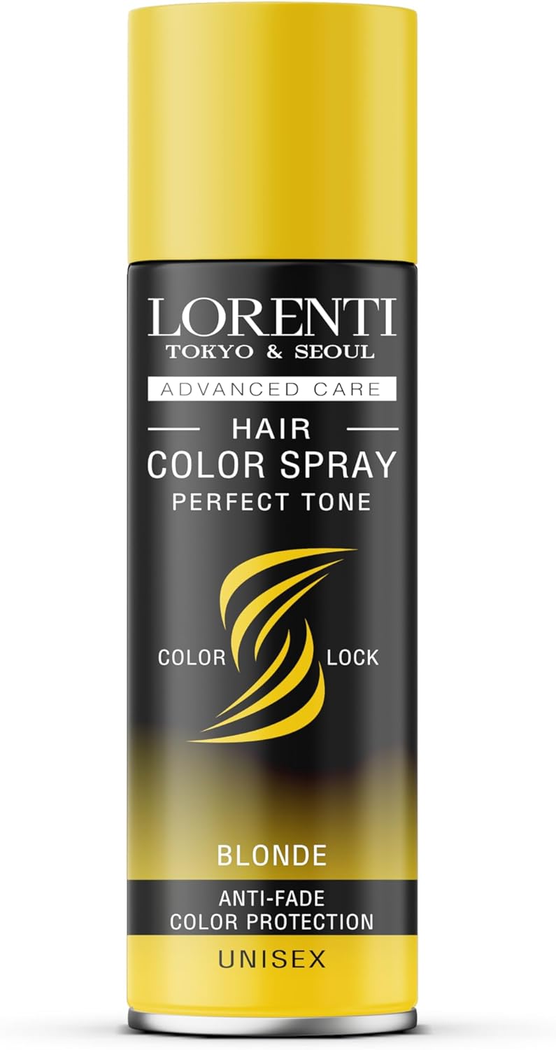 Lorenti Hair Color Spray | Temp Perfect Blonde Tone | Anti-Fade Colour Protection | Blonde 150 ml Lorenti Hair Color Spray | Temp Perfect Blonde Tone | Anti-Fade Colour Protection | Blonde 150 ml