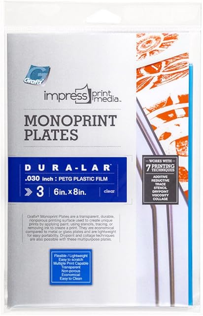 Grafix K30DC683 Impress Monoprint Plates 3 kg 6 x 8-inch