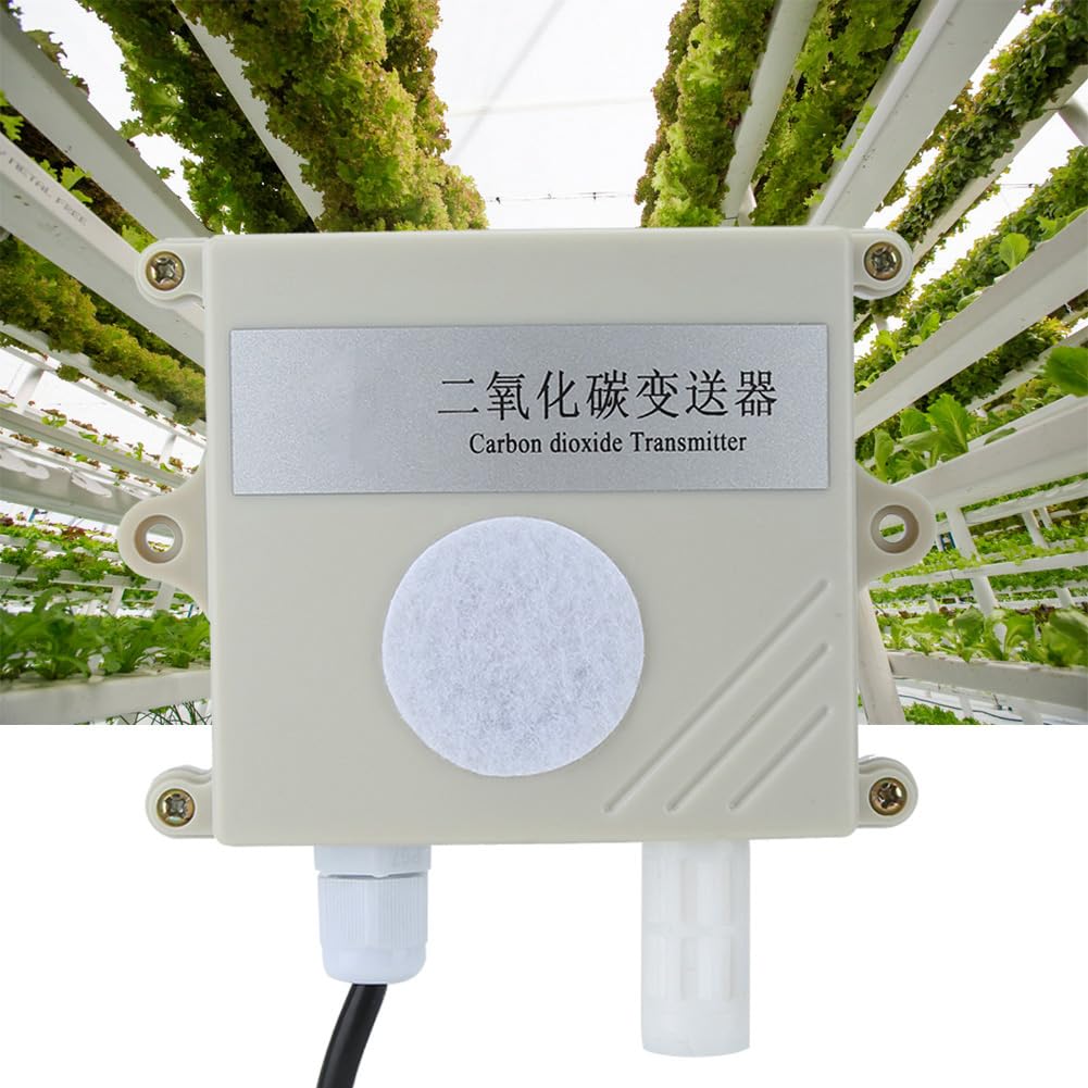 Transmisor de Sensor de CO2 de Alta precisión Monitor de dióxido de Carbono con Amplio Rango de medición 4005000PPm para Cultivo de Flores en invernaderos agrícolas Material de (Salida de Voltaje