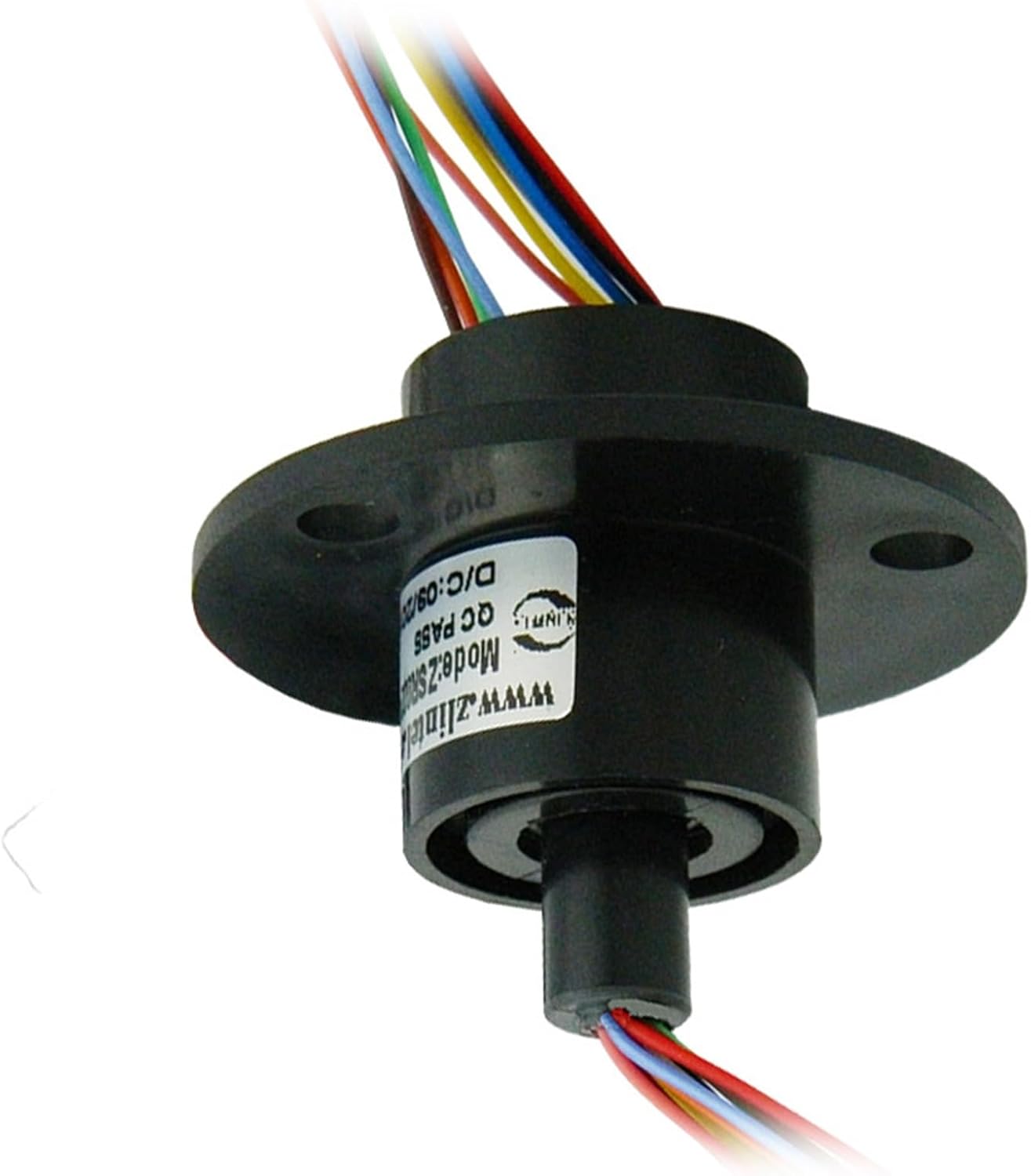 1PCS hat-Type Signal Conductive Slip Ring Rotary Joint with an Outer Diameter of 22mm. The Equipment Slip Ring rotates 360 Degrees to Transmit Electrical Signals.