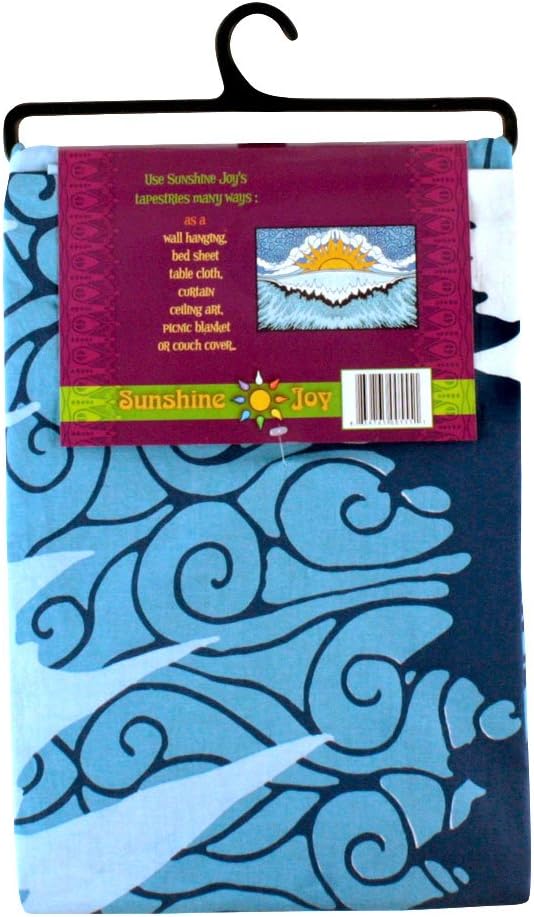 Sunshine Joy Sun Wave Surf Tapestry Tablecloth Beach Sheet Wall Art 60x 90 Inches - Classic