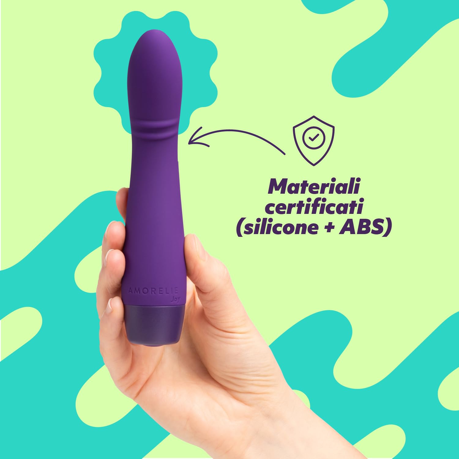 AMORELIE Joy - Vibratore a punto G Bloom | Impermeabile Ricaricabile