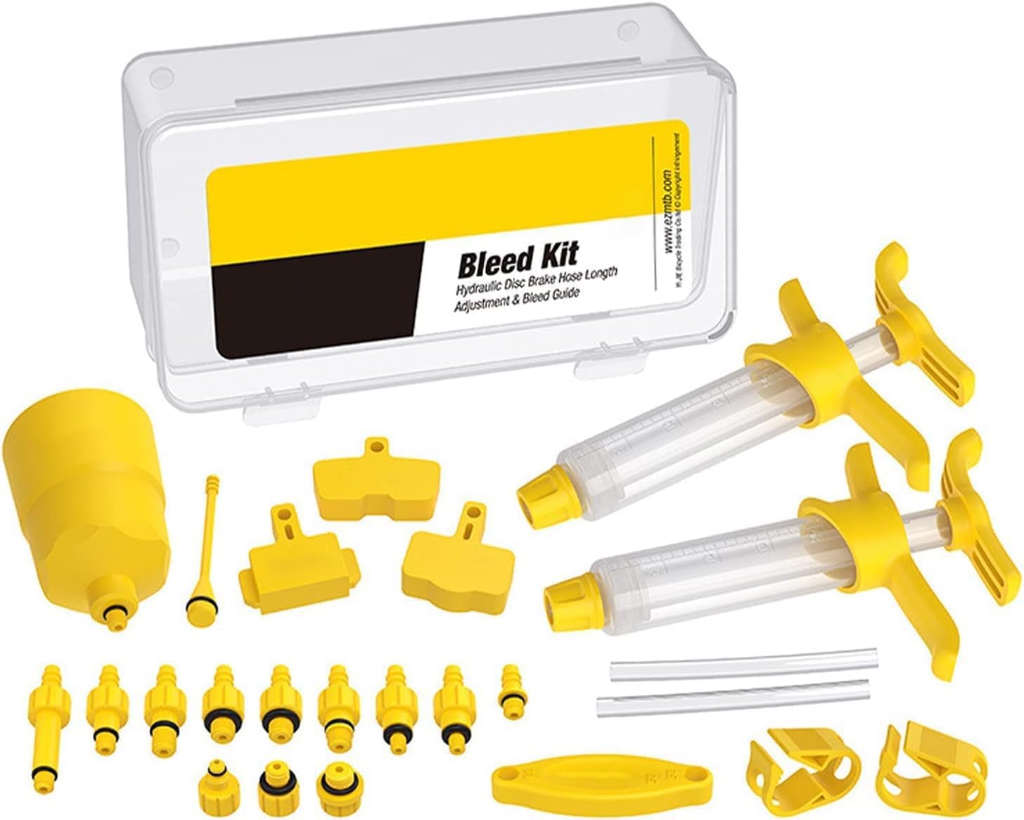 Bicycle Brake Bleed Kit, Mountain Road Bike Professional Oil Disc Brake Oil Change Filling Tool Set Multi-purpose Brake Maintenance Tool (Without Oil)