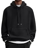 Men&apos;s Fleece Hoodie Long Sleeve Hooded Sweatshirt Casual Basic Essential Drawstring Pullover Hoodie With Pocket