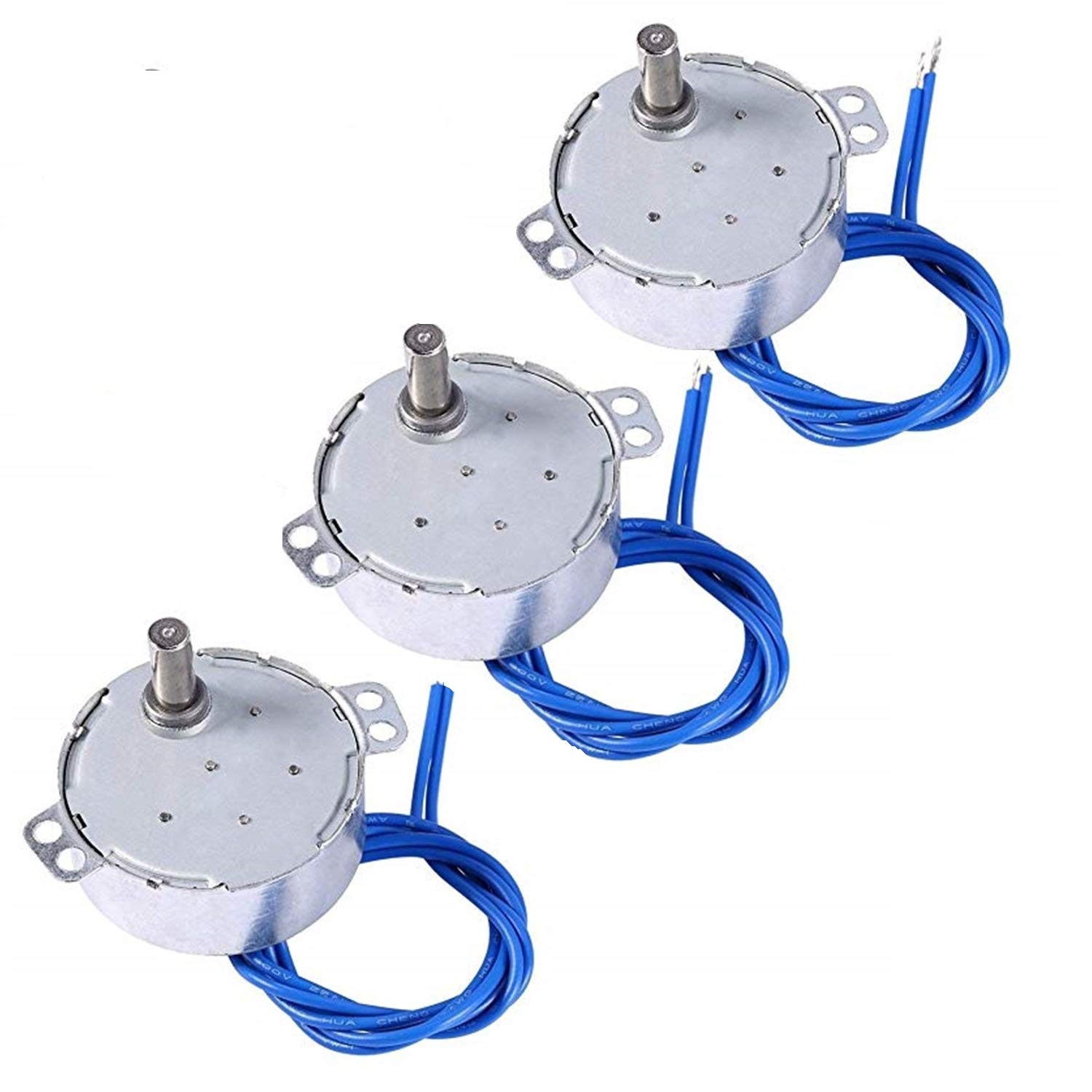 3PCS Electric Synchron Motor Turntable Synchronous Motor 50/60Hz AC 100~127V CCW/CW 4W For Cup Turner,Cuptisserie,Tumbler Cup Rotator, Model or Guide Motor (5-6RPM)