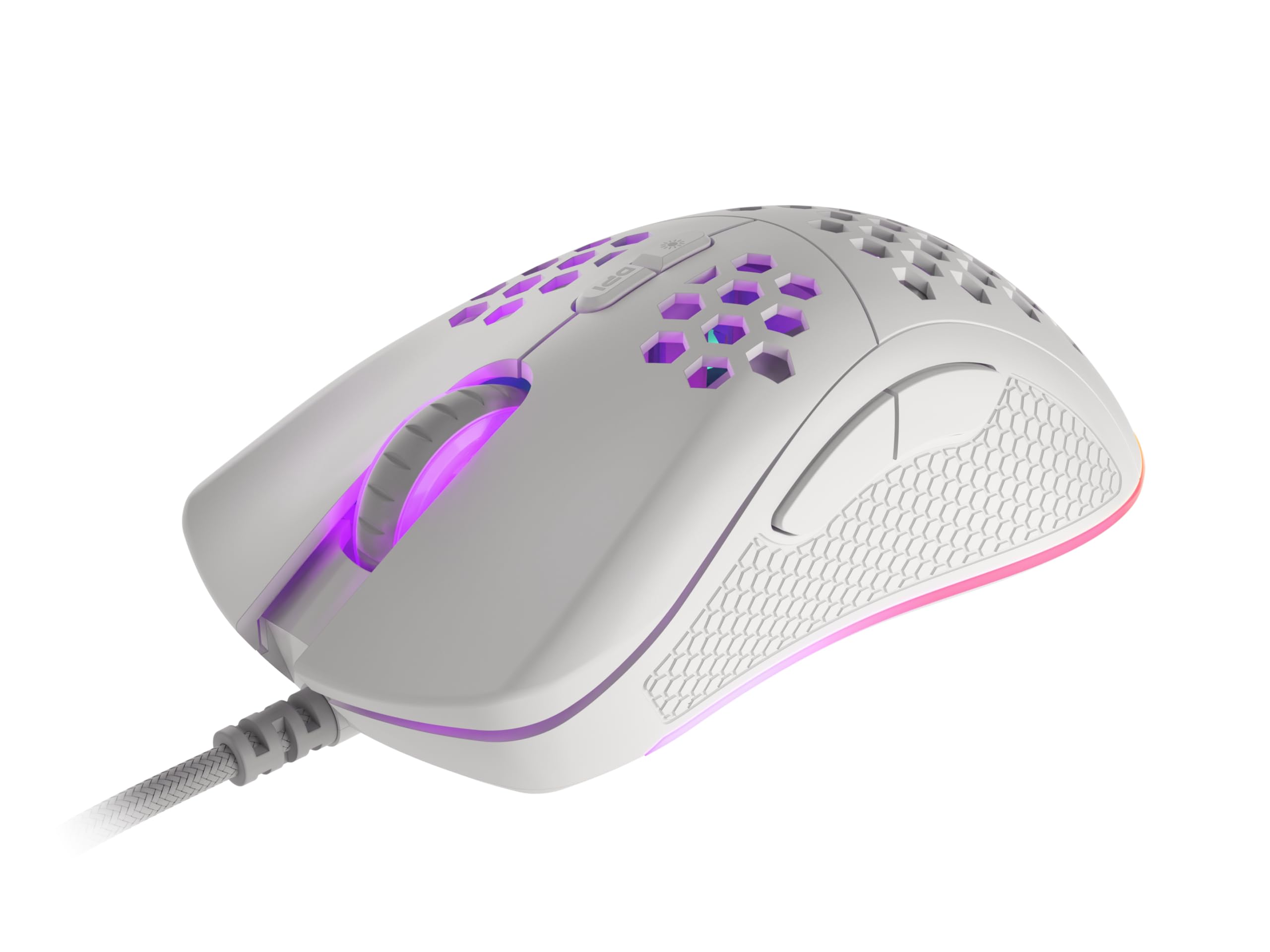 Genesis Raton Gaming Krypton 555 RGB 8000DPI Bianco