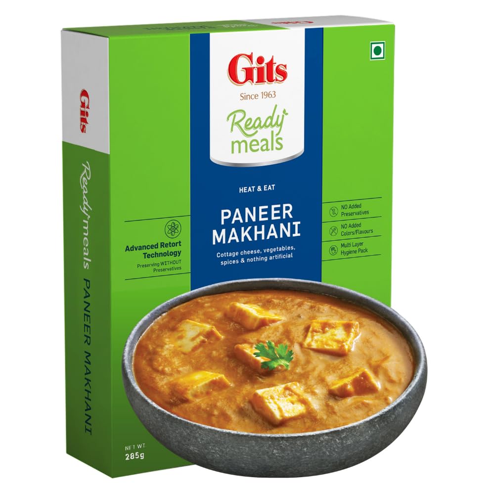 Gits Ready to Eat Paneer Makhani, Pure Veg, Heat and Eat Spicy Curry, Microwaveable, 285g (B00LPEMT7W) Amazon Price History, Amazon Price Tracker