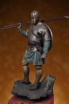 PANGCHENG 1/32 54Mm Northumbrian Warrior 54Mm Historical Resin Figure Model Miniature Kit Unassambled Unpainted