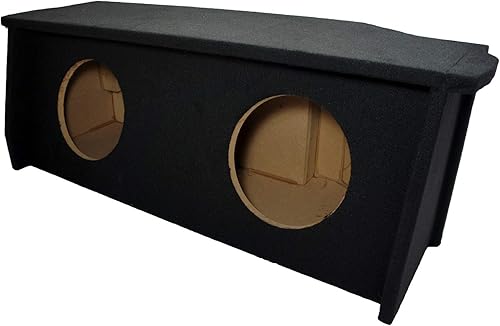 Miniatura 7 de American Sound Connection Compatible con Jeep Wrangler 2 puertas 2007-UP Dual 12" subwoofer caja con estante de amplificador
