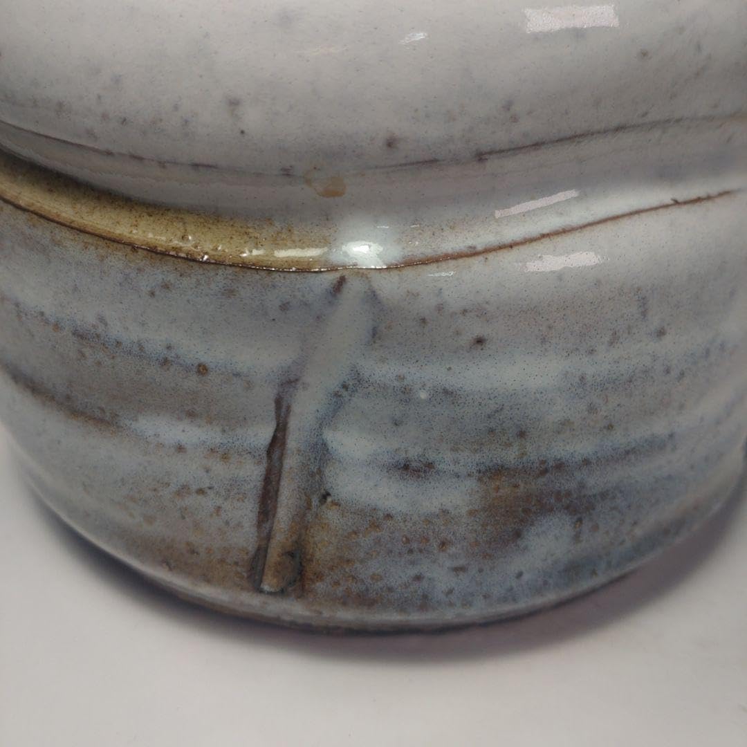 茶道具 水差し 青白 陶磁器 桐箱入り 茶道具 水差し 青白 陶磁器 桐
