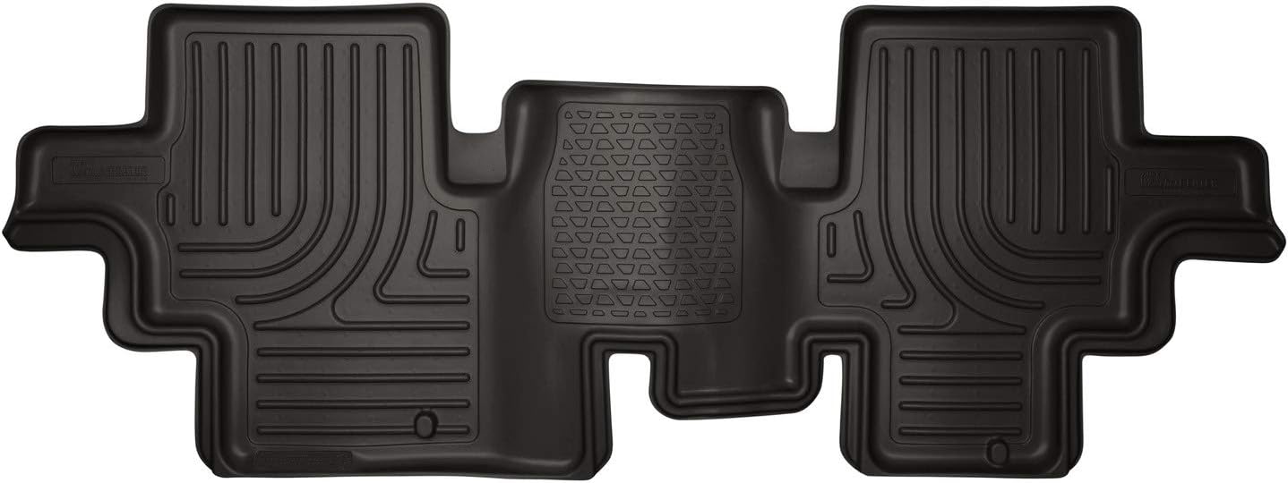 Husky Liners Weatherbeater Floor Mats | Fits 2013 - 2020 Nissan Pathfinder; 2014 - 2020 Infiniti QX60; 2013 Infiniti JX35 | 2nd Row, 1-pc Black - 19651 2nd Row 13 - 20 Pathfinder, 14 - 20 QX60, 2013 JX35