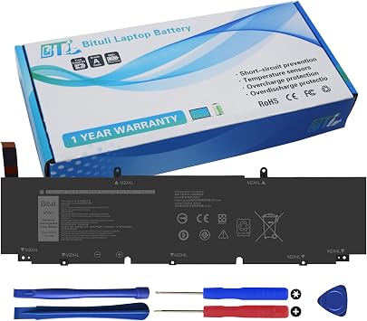 XG4K6 Battery Replacement for Dell XPS 17 9700 9710 9720 9730 Precision 5750 5760 5770 Series P92F P92F001 P92F002 P92F003 01RR3 F8CPG OF8CPG 5XJ6R KVPMY 0YY3V KRDHV 11.4V 97Wh
