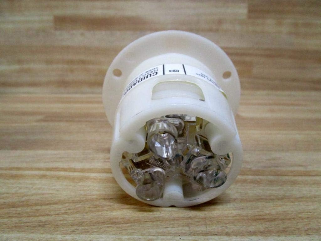 HUBBELL 2316 FLANGED 20 AMP 125V RECEPTACLE HBL2316 2 POLE 3 WIRE 20A 2P 3W