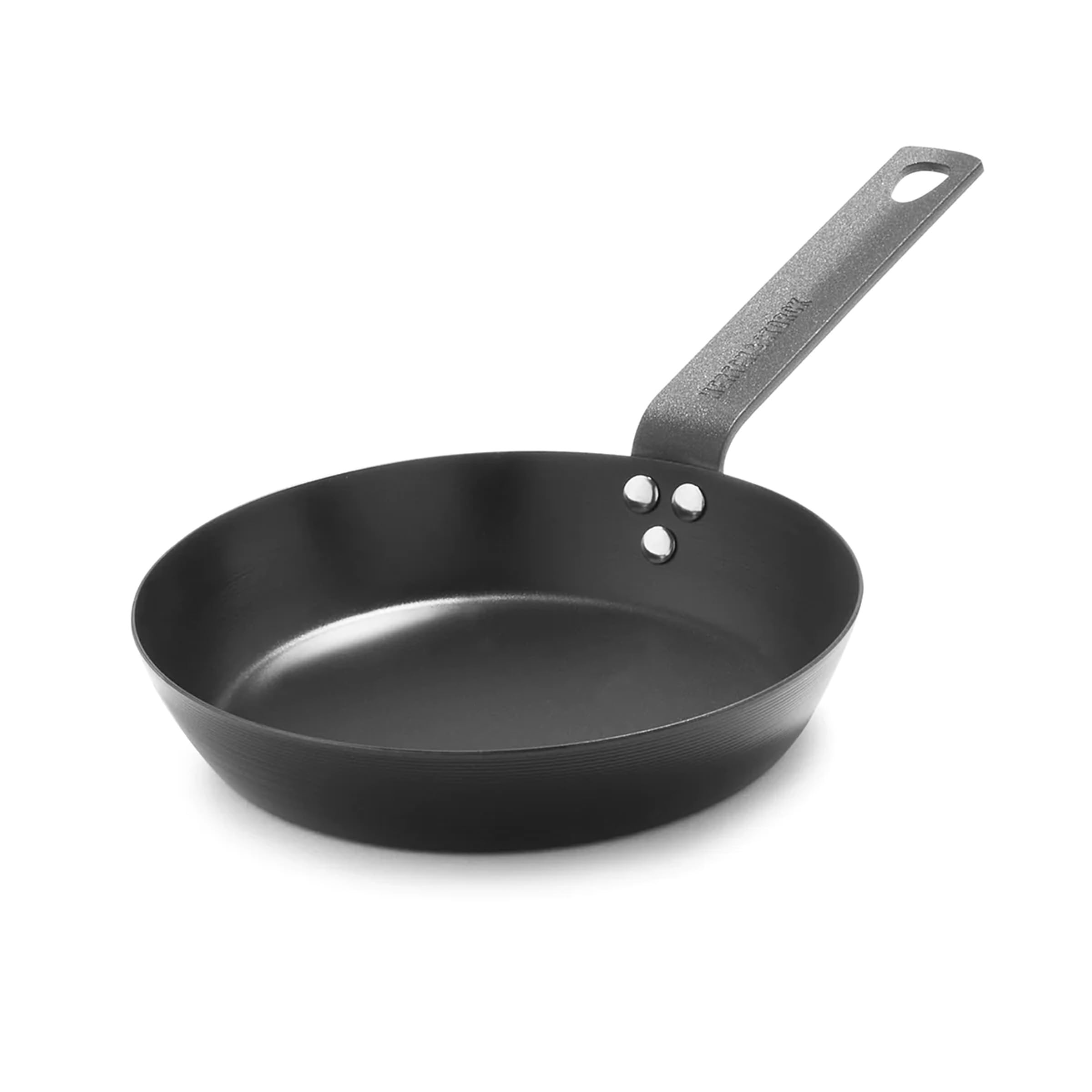 Merten & Storck Fry Pan, Fry Pan, 8" Fry Pan, Fry Pan, Lightweight, Durable, Grilling, Indoor and Outdoor Cooking, Easy Care, Oven Safe, Induction Type, Steel Handle, Black