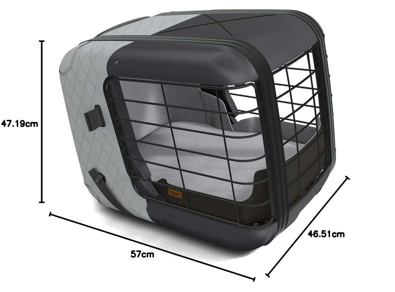 4pets Caree - Trasportino per cani (Cool Grey)