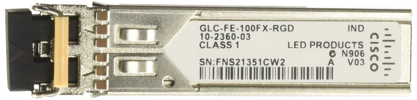 CiscoGLC-FE-100FX-RGD= Transceiver (100Base-FX, SFP, 1310 nm)