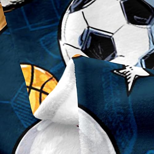 Miniatura 3 de Erosebridal Manta de béisbol, manta ligera de forro polar con temática deportiva para niños, niñas y jóvenes, 30 x 40 pulgadas, manta de franela de