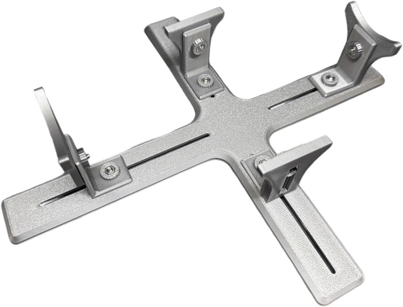 Model Aircraft Painting Stand Base Auxiliary Tool Display Stand for Model Airplanes Planes Making and Painting Work Stand Easy to Assemble Model Building Berth Jig for Spray Work (Sliver)