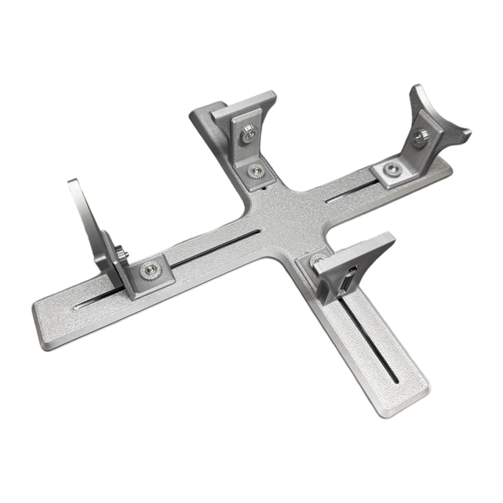 Model Aircraft Painting Stand Base Auxiliary Tool Display Stand for Model Airplanes Planes Making and Painting Work Stand Easy to Assemble Model Building Berth Jig for Spray Work (Sliver)