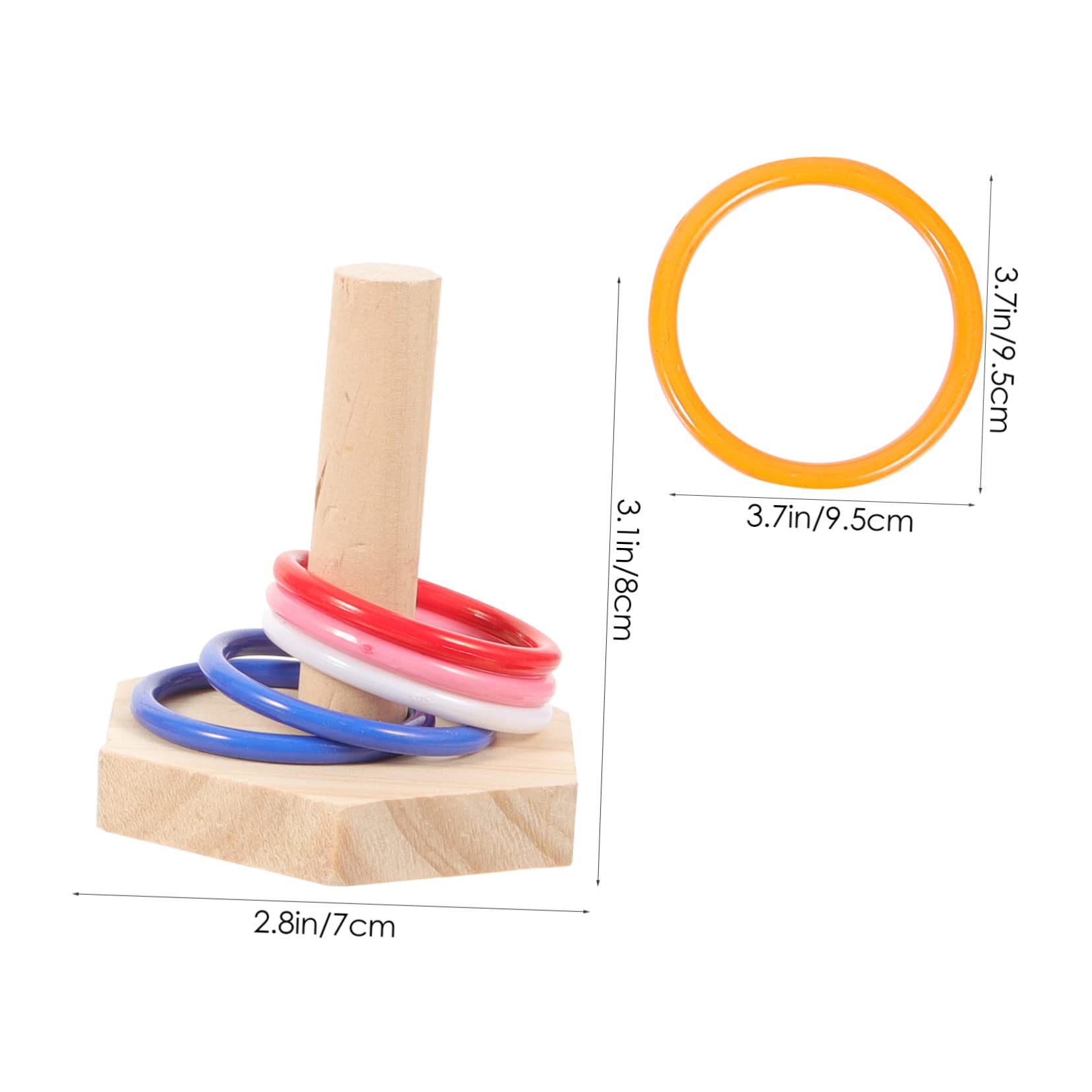 Happyyami 8sätze Parrot Training Toy Teiliges Intelligenzspielzeug Für Vögel Bestehend Aus Holzringen Für Papageien Und Wellensittiche Fördert Spiel Und Gesundheit