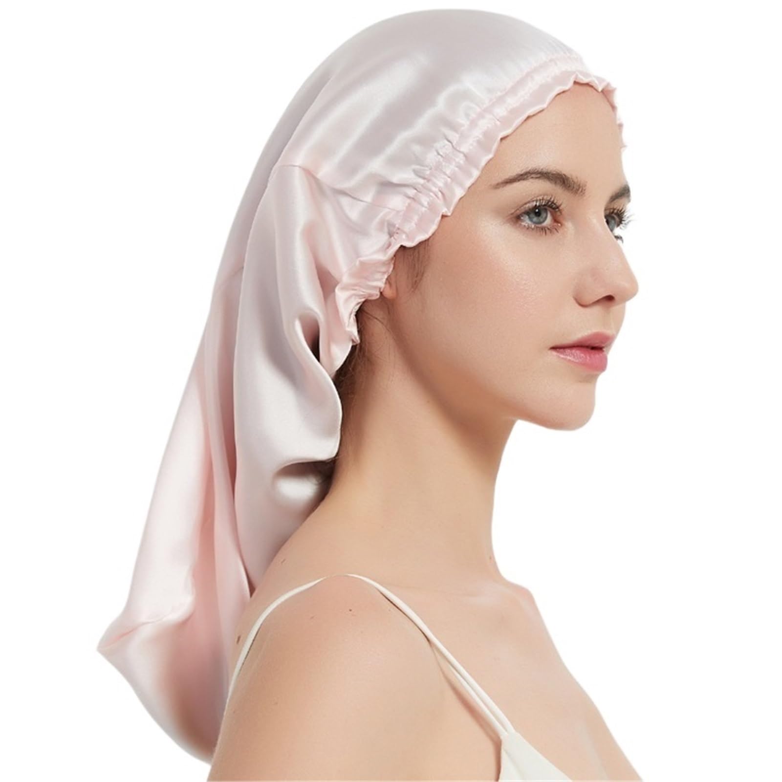 Gorro de Seda Gorro de dormir seda for mujer, cuidado del cabello, gorro noche durante mucho tiempo Para mujeres