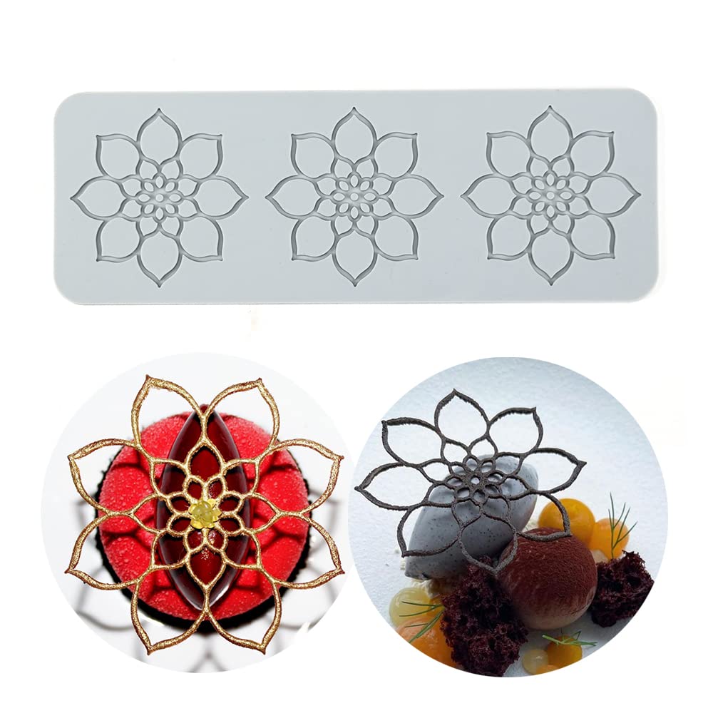 シリコンレースマット シュガークラフト 印象型 食用 ケーキデコレーション Amazon | シリコンレースマット シュガークラフト印象型食用