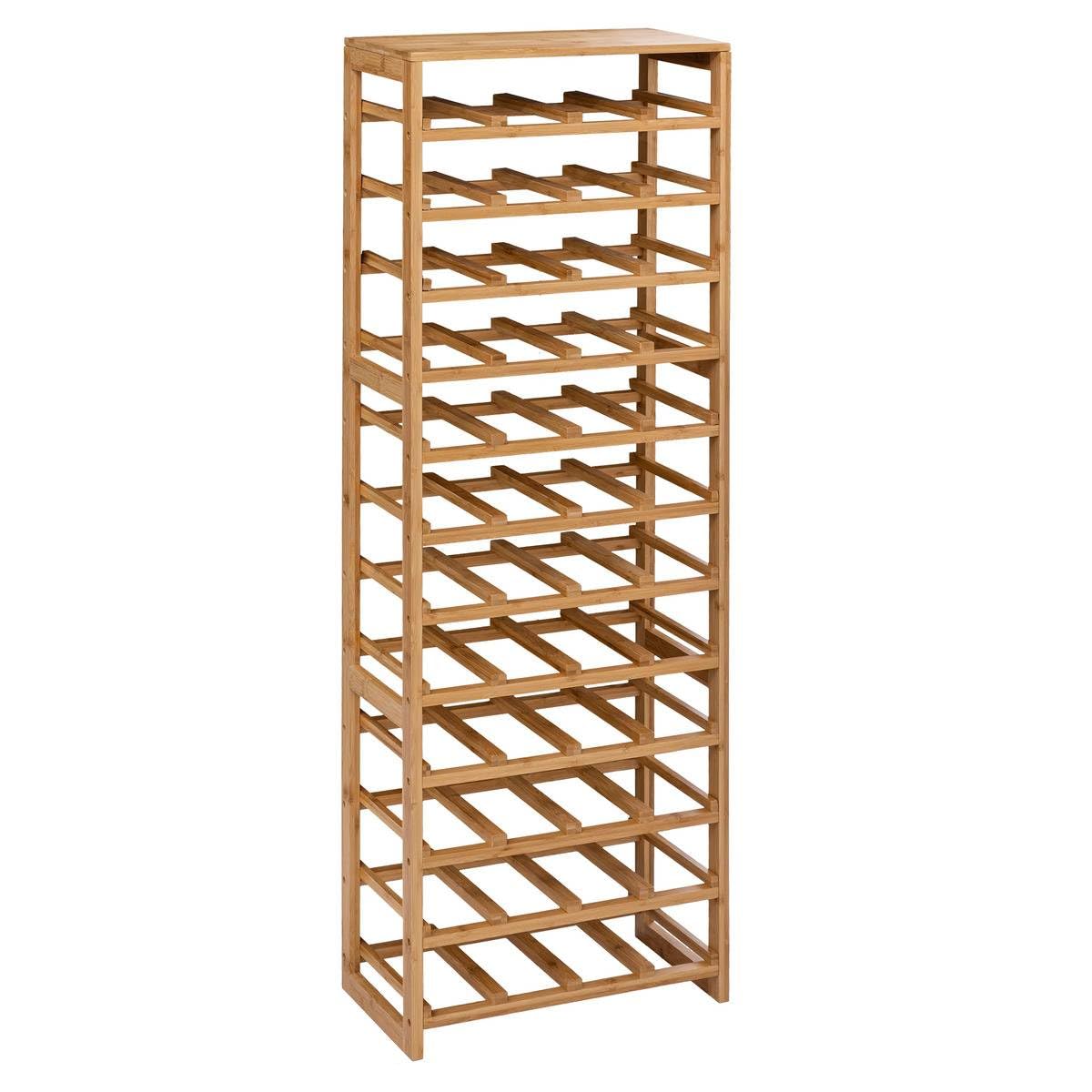 Five Range Bouteilles En Bambou - Capacité 48 Bouteilles - H 131 Cm