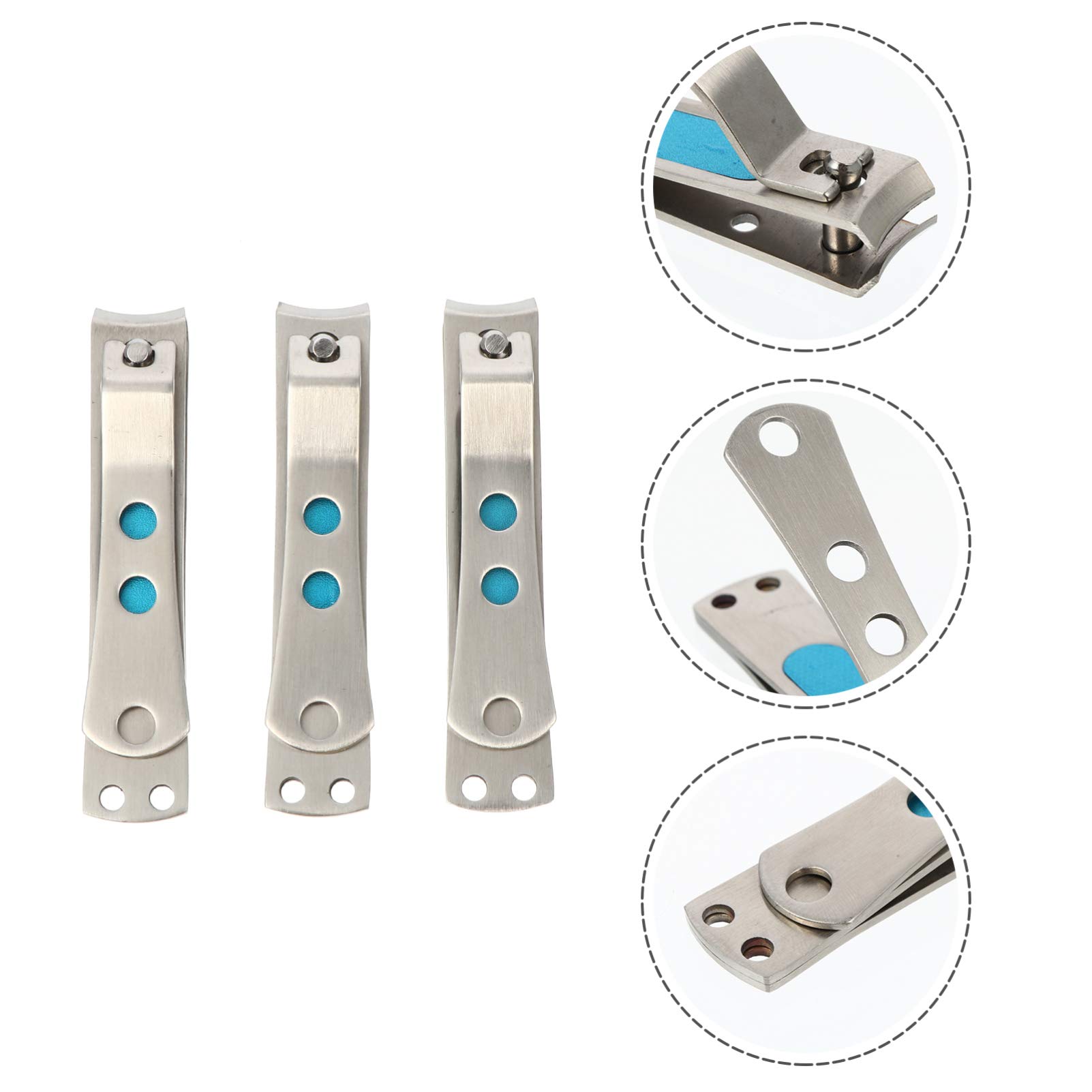 minkissy 6pezzi Tronchesi Unghie Acciaio Inossidabile Kit Professionale Per Manicure e Pedicure Design Comodo e Sicuro Adatto Uomini e Donne Utensili Per Delle Unghie Per Casa e Viaggio