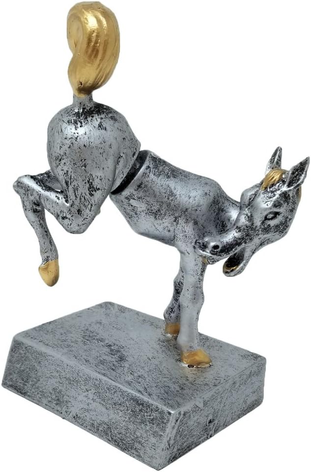Decade Awards Personalized Horse's Rear Bobblehead Trophy - Engraved Last Place Loser Award - Kick Butt Prize - Customize Now - (5.5 Inch)