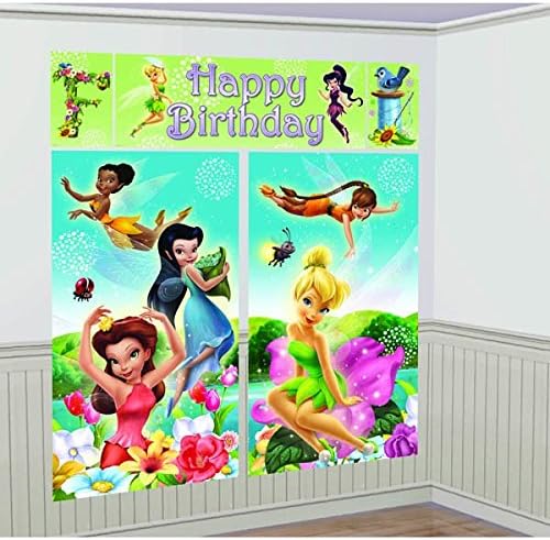 Scene Setters Wall Decorating Kit | Disney Tinkerbell Collection | Birthday