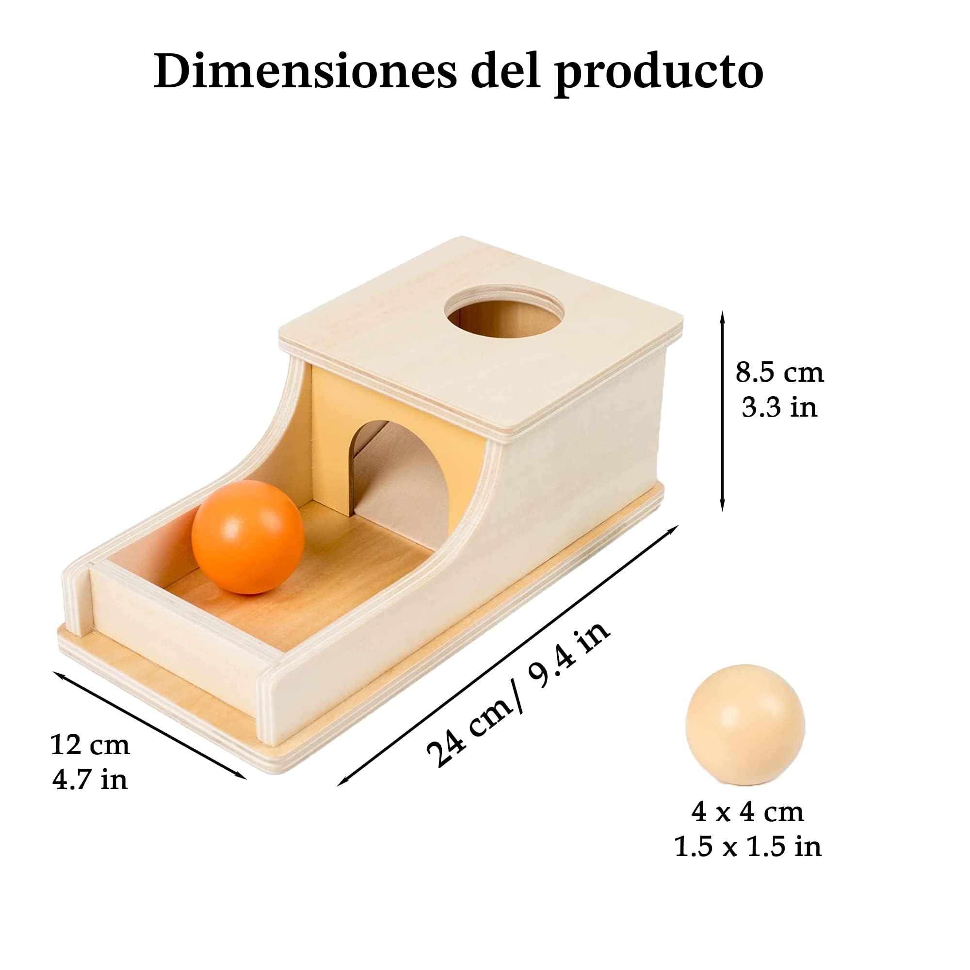 YAANI Caja de permanencia de objetos y juguetes para bebés de 6 a 12 meses, juguetes Montessori para niños de 1 año, juguetes sensoriales y para niños, regalos para bebés