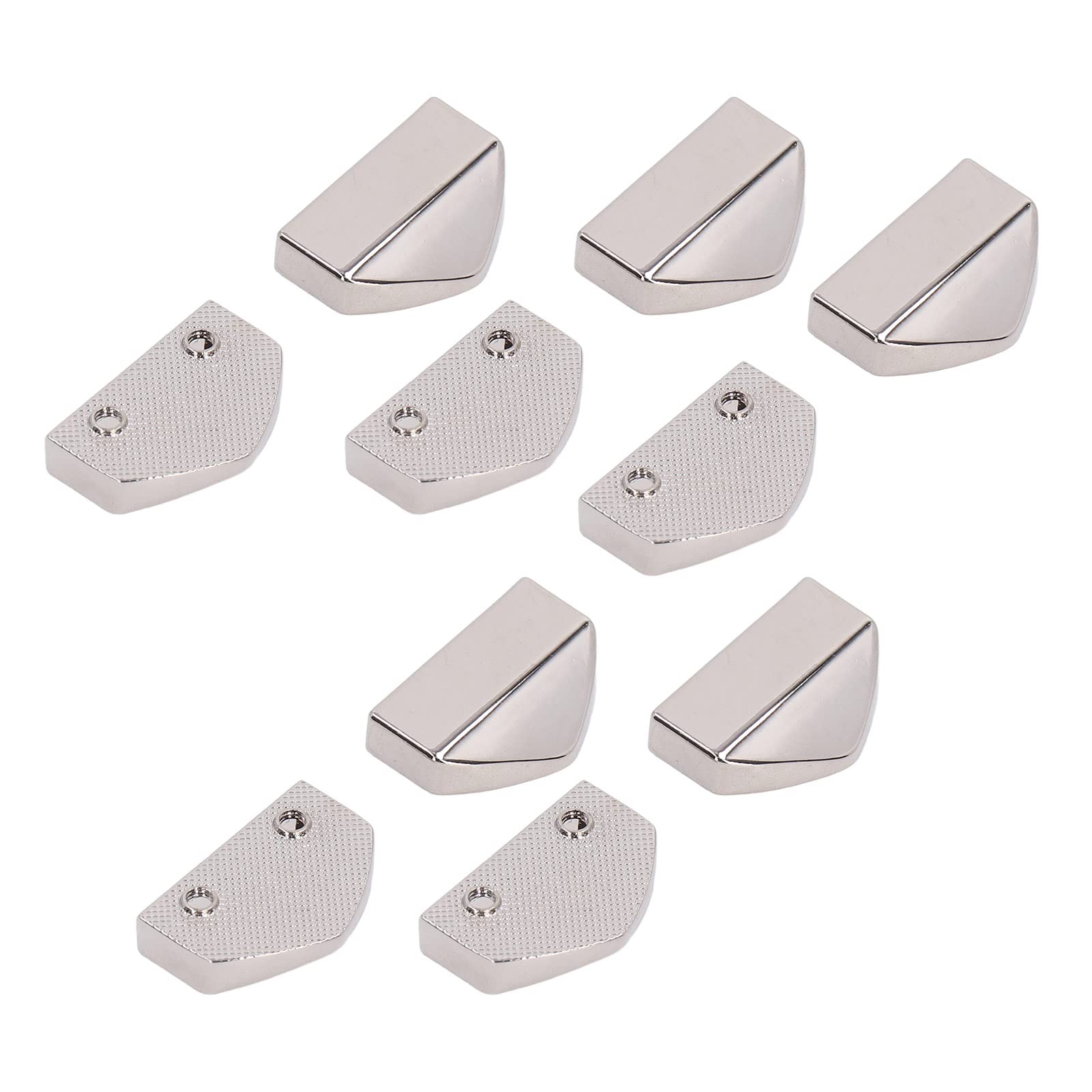 Zipper Ends, Bag Hardware Attractive Decorative Glossy Appearance Convenient Practical for Suitcases for Clothes for Bags(White nickel)