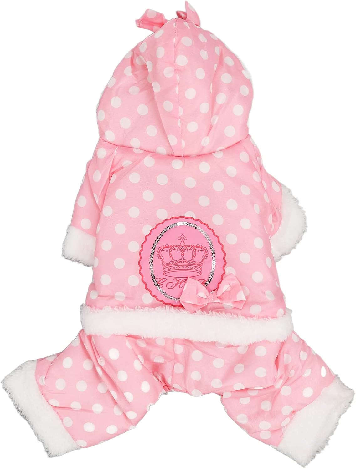 Pet Dog Winter Warm Jacket, Soft and Comfortable Dog Hoodies Puppy Clothes Outfits for Small Dogs Convenient Snap Fastenings (XL)