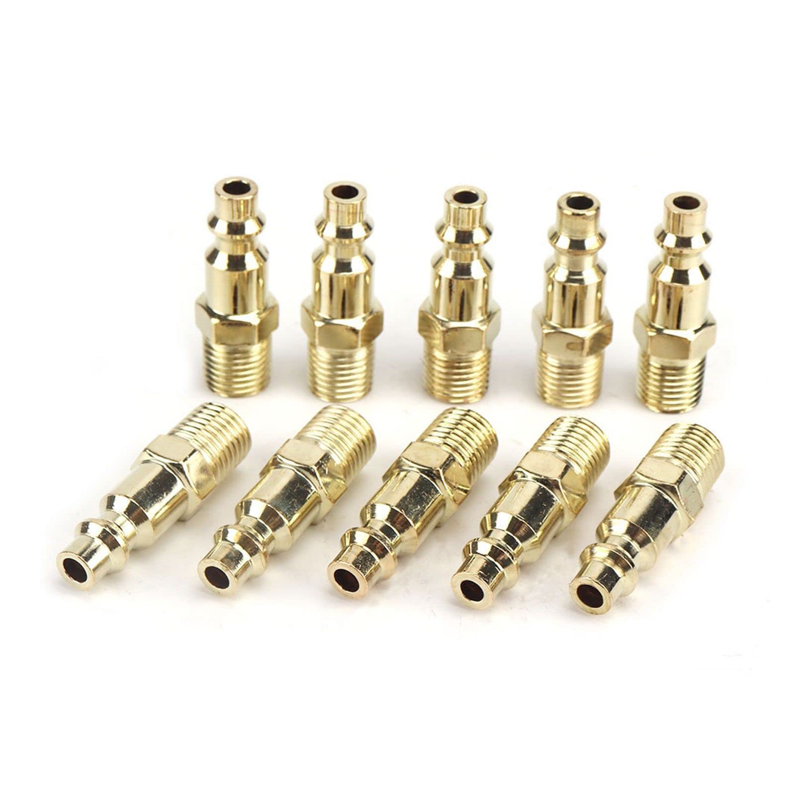 raccordo per tubi flessibili, Raccordo for tubo flessibile dell'aria Connettore for compressore d'aria a sgancio rapido Filettatura maschio da 1/4" 2-10 pezzi