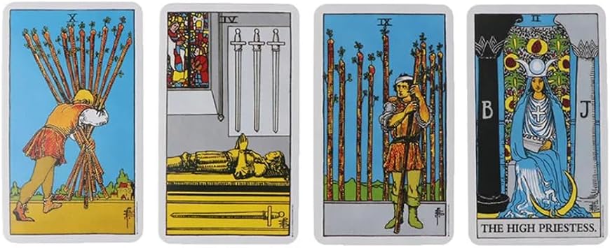 Classics Waite Tarot Card Divination Personal Use Rider Tarot Deck Full English Russian Version Oracles Deck for Girl Board Game Forecast(English Version)