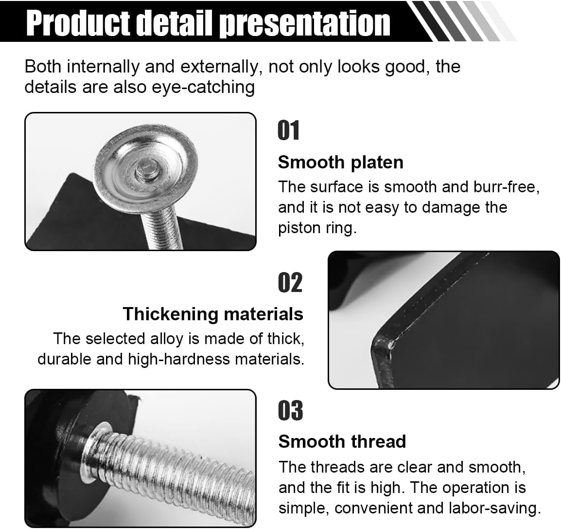 Brake Pad Spreader, 360 Degree Swivel Joint Disc Brake Pad Separator Tool, Heavy Duty Disc Brake Caliper Support Tool Set, Inner Brake Piston Compressor for Installing Pads on Most Cars