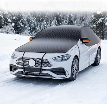 Windshield Snow Cover for Emgrand X7 Sport Geely BO YUE Boyue, Car Cover with Sunroof and Windshield Protection for Ice and Snow Windproof,235 * 520CM