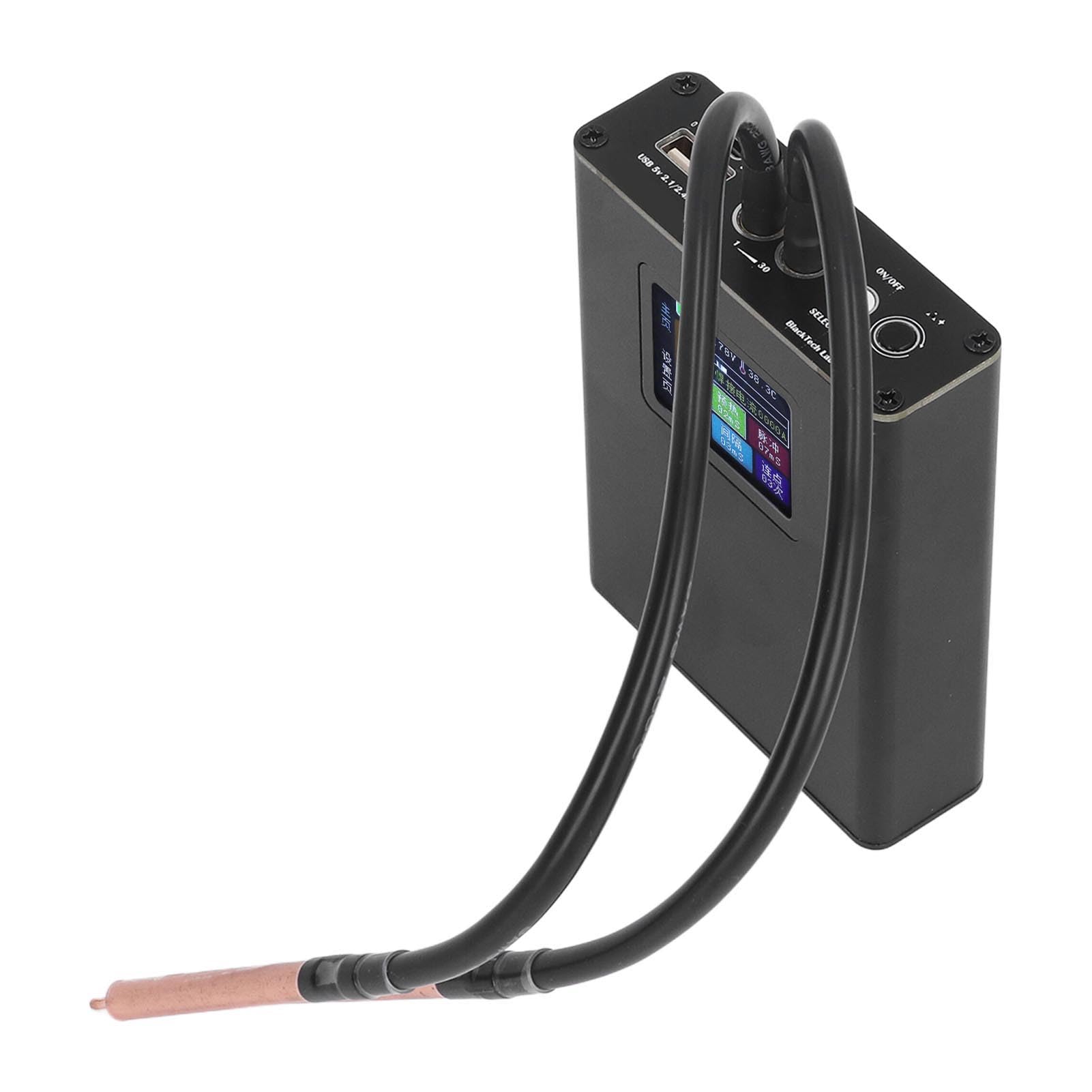 Mini Spot Welder Kit, For 0.25mm Sheet Metal DIY Mini Spot Welder Kit Portable LCD Display with 5000mAh Rechargeable Battery, Tools