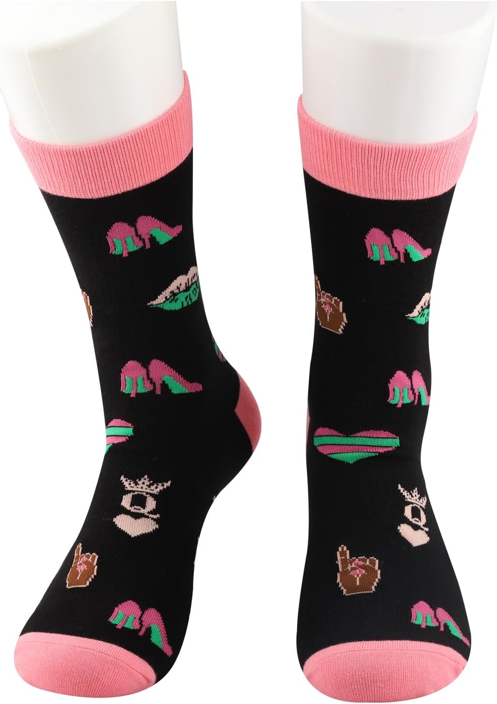 WCGXKO Sorority Inspired Gift Sorority Graduation Socks Sorority Sisters Gift For Women (FOR ME 08 S) - Image 6