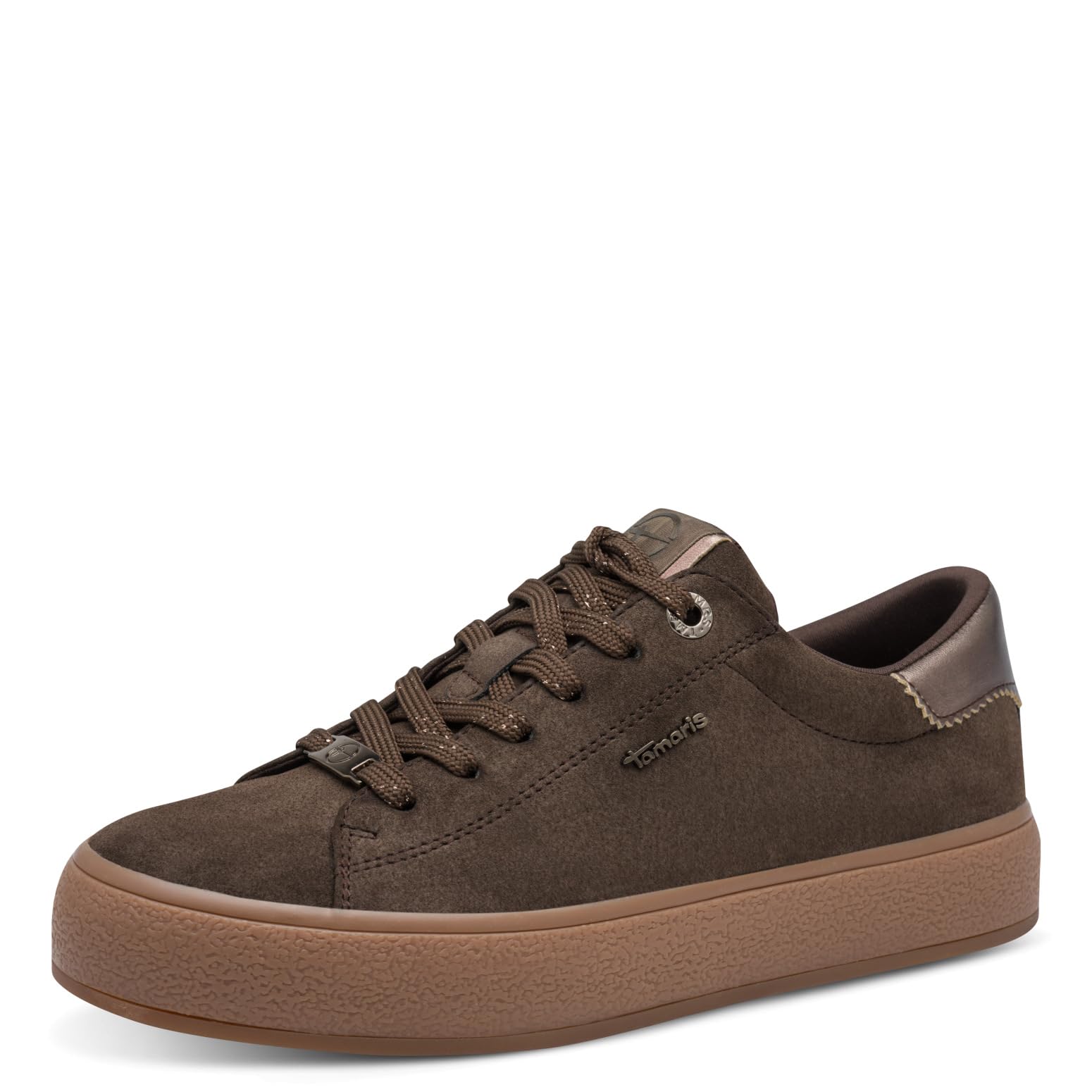 Tamaris Women's Low Flat Trainers, Brown (Mocca Comb), 41
