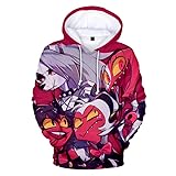 Helluva Boss Sudadera con Capucha para Adultos y Niños 3D De Manga Larga Harajuku Streetwear 2022 Dibujos Animados Anime Helluva Boss Pulóver para Mujeres Hombres Niños y Niñas