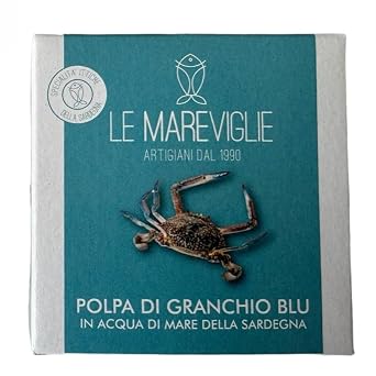 Le Mareviglie - Mediterranean Blue Crab Meat in Sardinian Seawater Net Wt 175g / 6.17 oz
