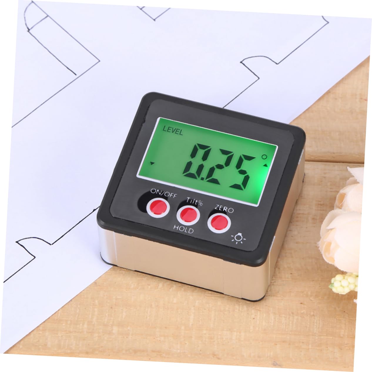 LIFKICH Ngle Meter Digital Digital Angle Finders Inclinometer for Woodworking Construction Auto Grey