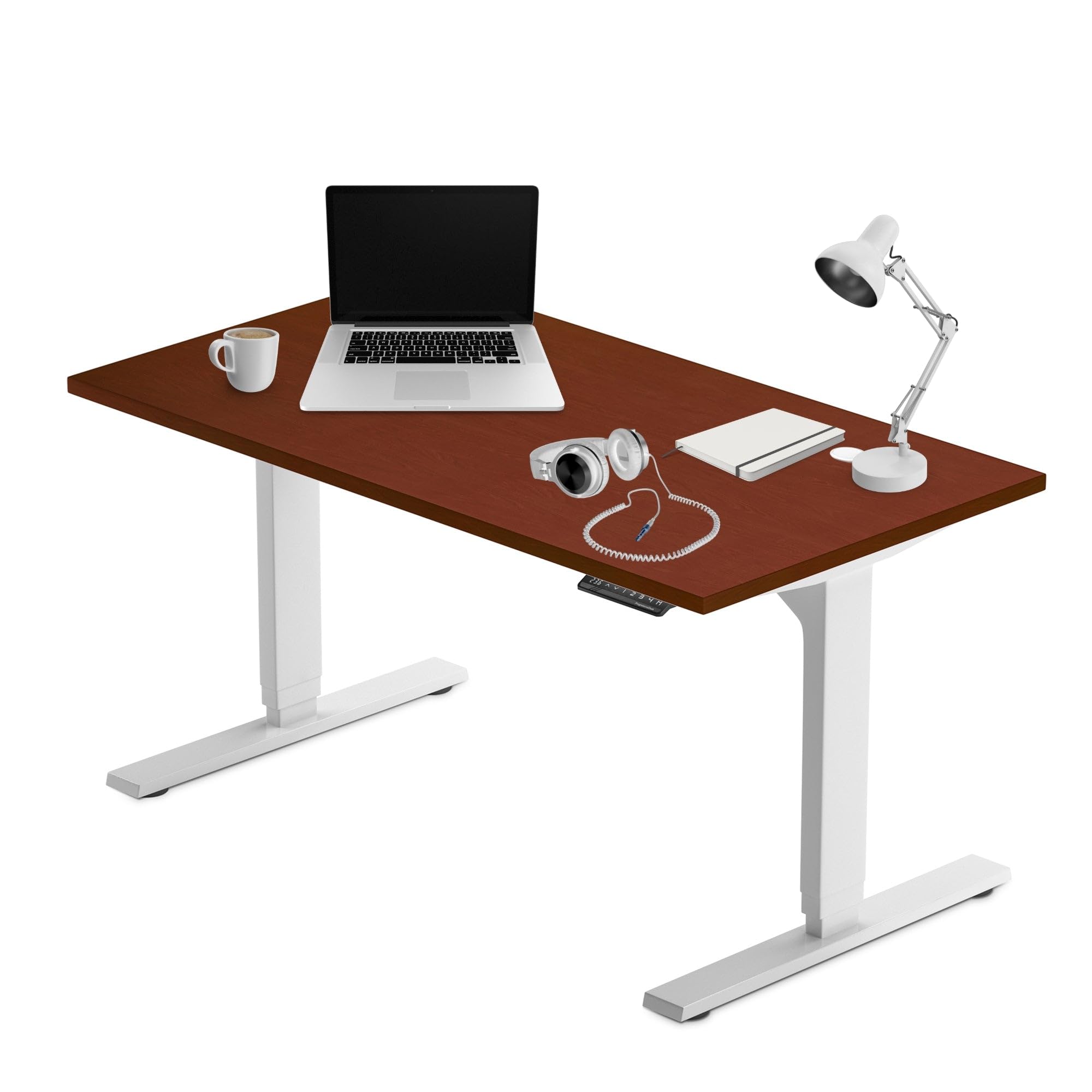 Progressive Desk Stand Up Adjustable Height Electric Standing Desk - 60x30 Dual Motor Computer Workstation Sit Stand Table