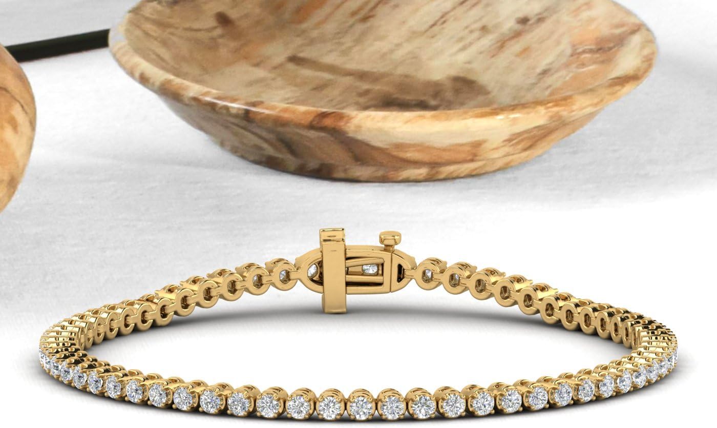 2 Carat Diamond Tennis Bracelet in 10K Yellow Gold (7 Inch)