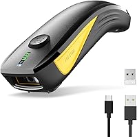 Vista 1 de NETUM CS8501 Escáner de código QR inalámbrico - Escáner de código de barras Bluetooth actualizado, mini lector de código de barras portátil 1D y 2D